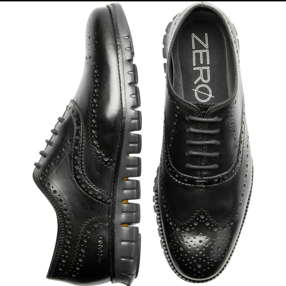 Black size 15 zero grand male shoes